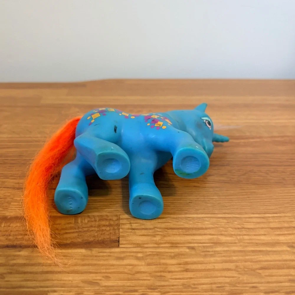 Hasbro My Little Pony Rockin' Beat Tuneful G1 1985 Blue Unicorn Vintage Toy